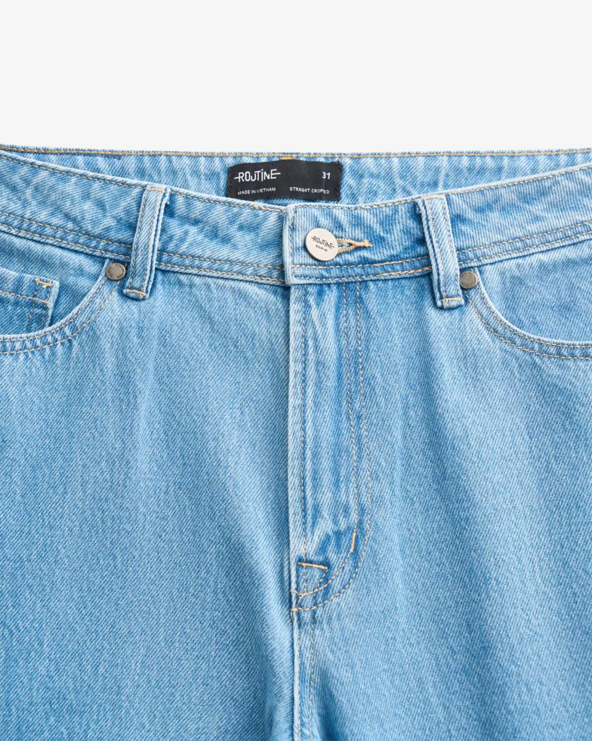 Quần denim nam nhãn point. Straight cropped - ROUTINE 10F25DPA007