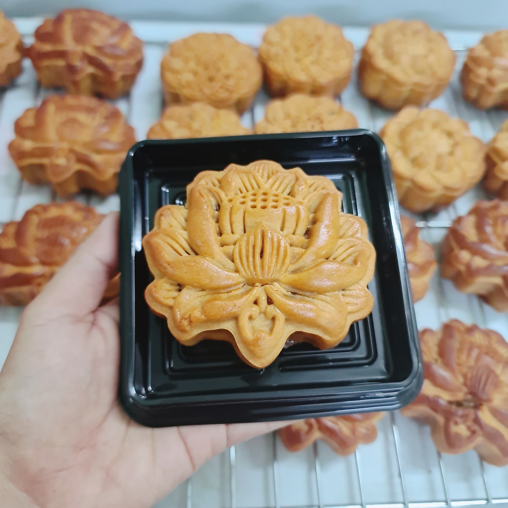 100 Hộp XY12-12 Đựng Bánh Trung Thu - Xôi Chữ Phúc 10cm - 250g - 300g