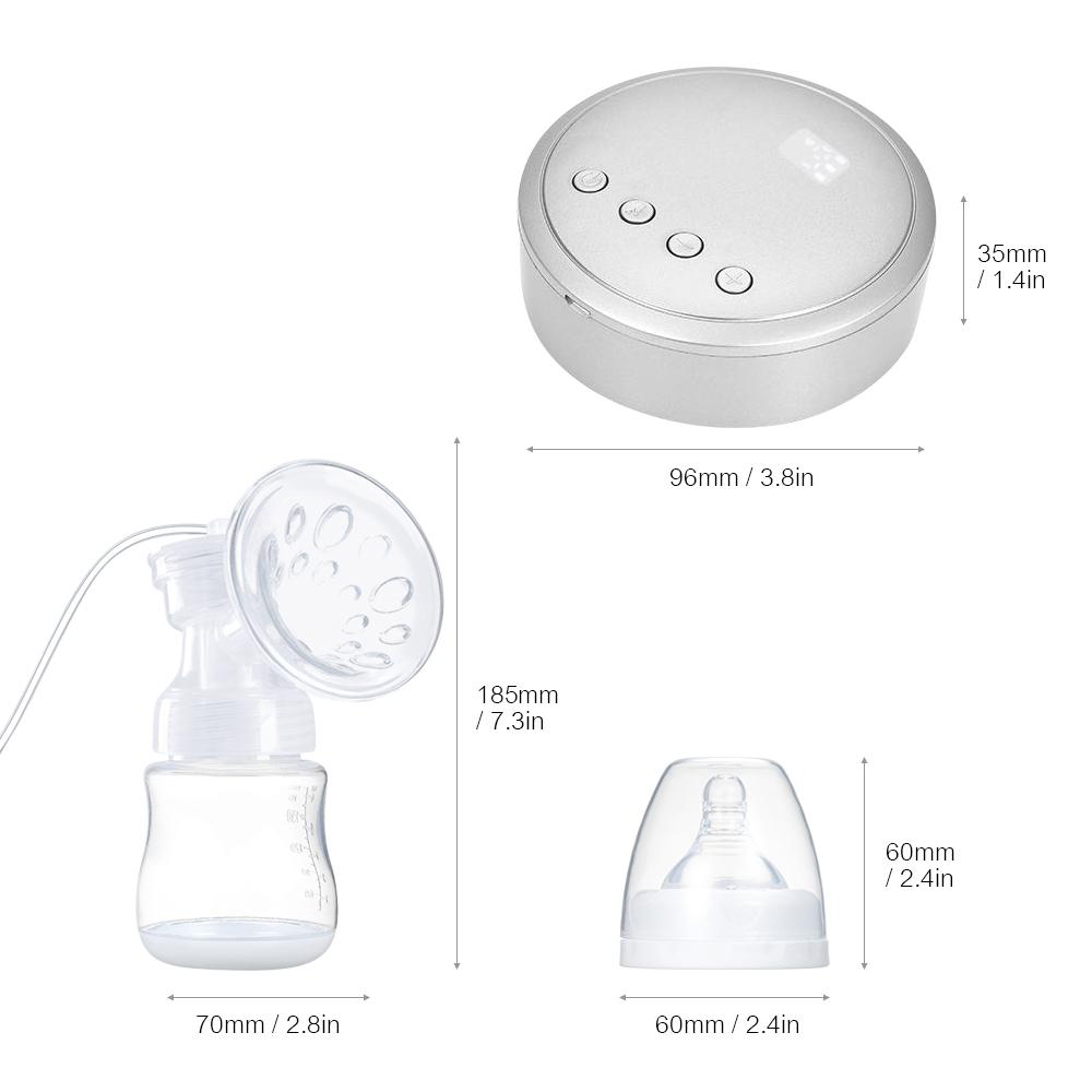 Máy hút sữa đôi cầm tay có thể sạc lại không BPA 9 Mức hút