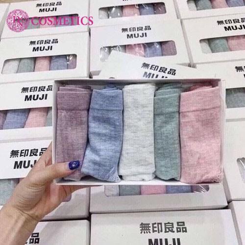 Hộp 5 quần lót len tăm xuất Nhật Muji