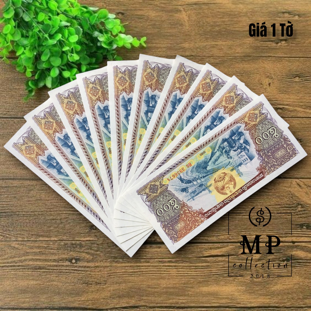 Tiền cổ Lào 500 Kips sưu tầm , tiền Đông Nám Á , Mới 100% UNC, sưu tầm