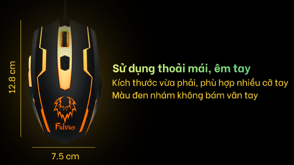 Chuột Gaming Có Dây Prolink Fulvus PMG9003 2400DPI RGB - Hàng Chính Hãng