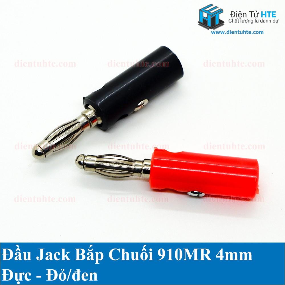 Bộ 3 cặp Đầu Jack bắp chuối banana 910MR đực đen + đỏ