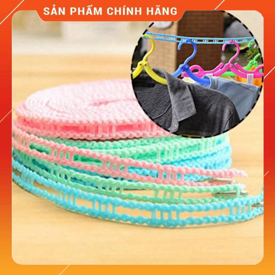 Dây Phơi Quần Áo Thông Minh Có Móc Treo Đồ Chống Trôi Quần Áo |