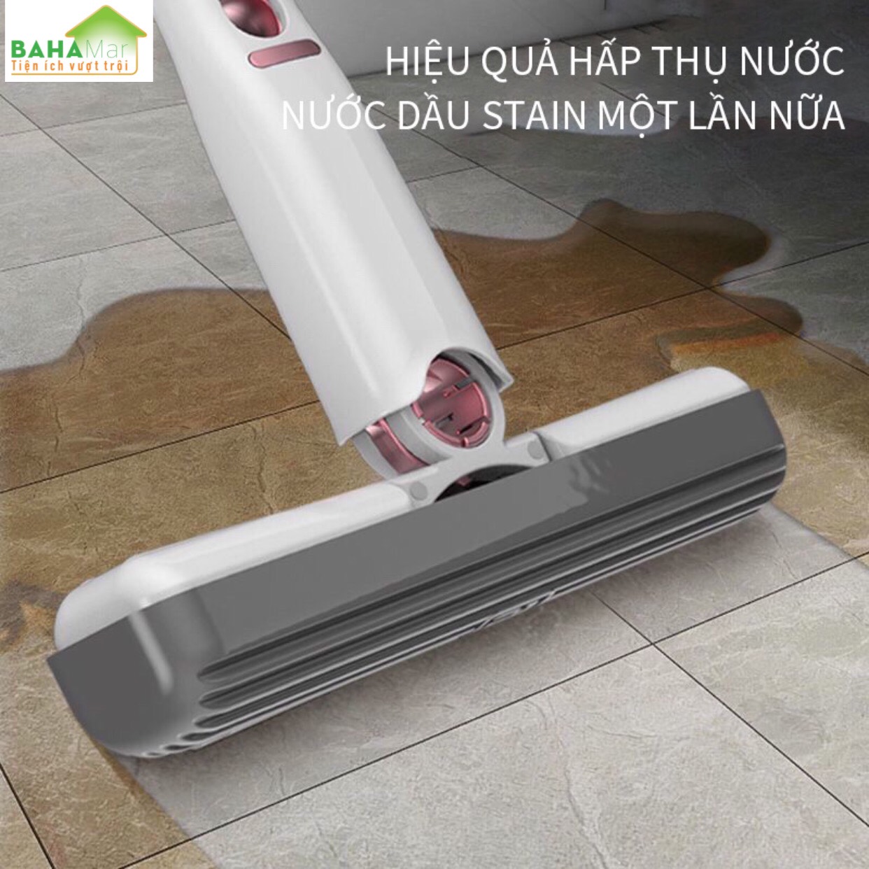 CÂY LAU MINI ĐA NĂNG VÀ THÔNG MINH TỰ VẮT GẤP GỌN SIÊU THẤM HÚT TIỆN DỤNG LAU DỌN "BAHAMAR" Làm sạch mạnh mẽ, có thể lau nhiều loại bề mặt : kính, đá, sàn nhà, sàn bếp, bàn vệ sinh, bàn học...