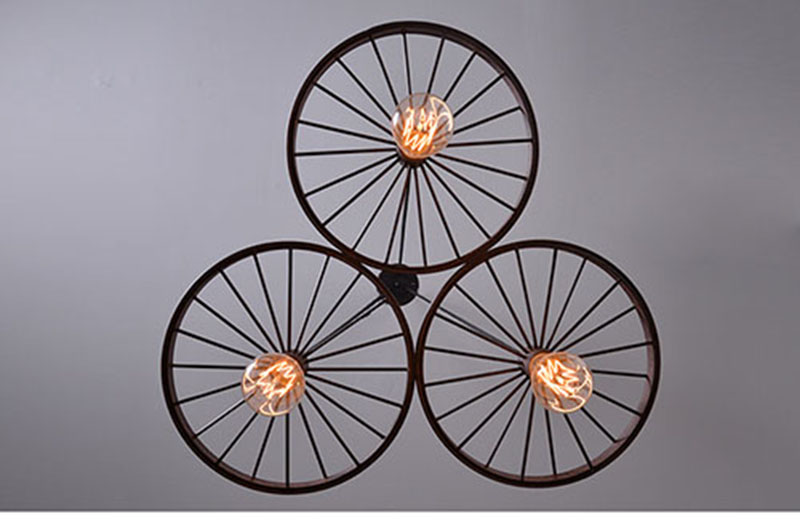 Đèn thả trần trang trí bánh xe DT083
