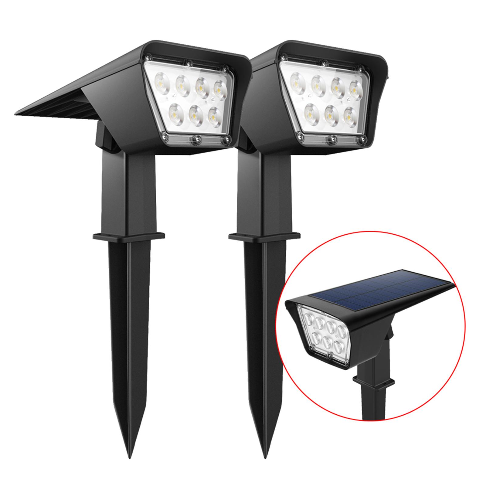 Cặp Đèn led chiếu sáng sân vườn sử dụng năng lượng mặt trời Không thấm nước