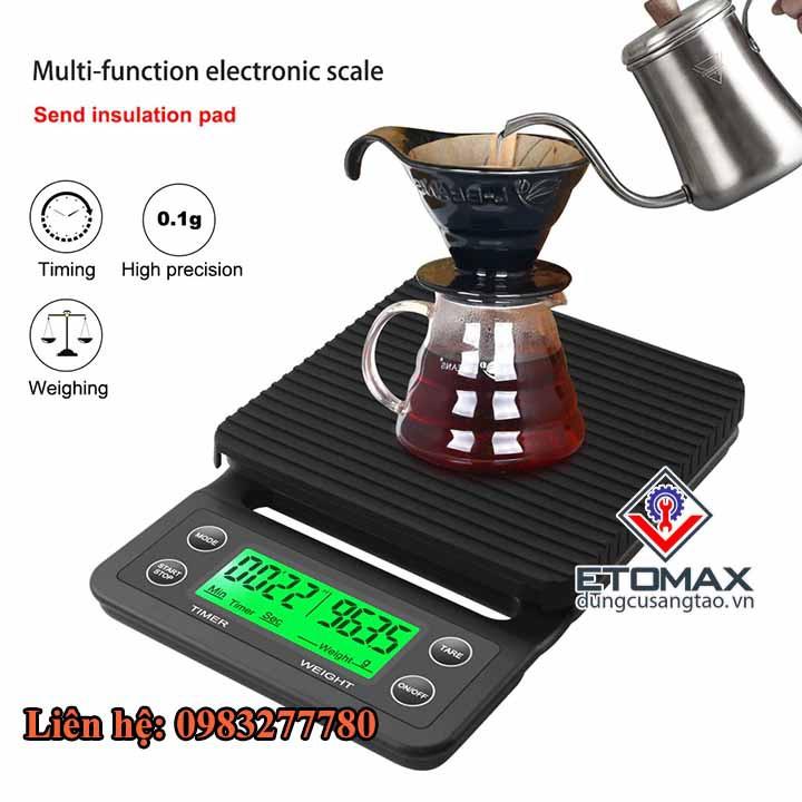 Cân điện tử pha chế cà phê CX-ceries 3kg x 0.1g