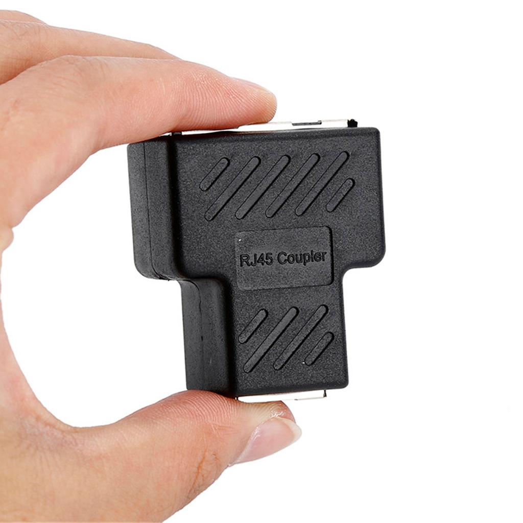 Splitter Adapter 1 to 2 Ethernet Converter with Two Sockets, CAT 5 / CAT 6 Ethernet Converter