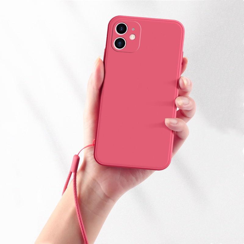 Ốp lưng Galaxy A34, A54 5G nhựa dẻo màu trơn + dây đeo