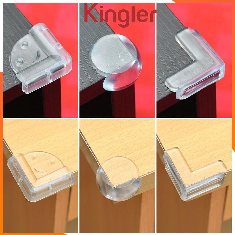 Set 4 Bịt Góc Bàn Silicon Nhỏ Gọn, Tiện Dụng, An Toàn Trong Gia Đình, Bảo Vệ An Toàn Cho Bé. Kingler 5500