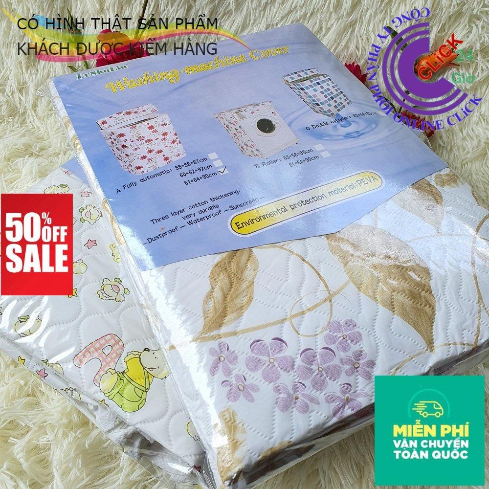 Bọc Máy Giặt Cao Cấp Cửa Đứng Và Cửa Ngang 9kg-11 kg Chống Thấm, Chống Bám Bụi, Tháo Lắp Dễ Dàng