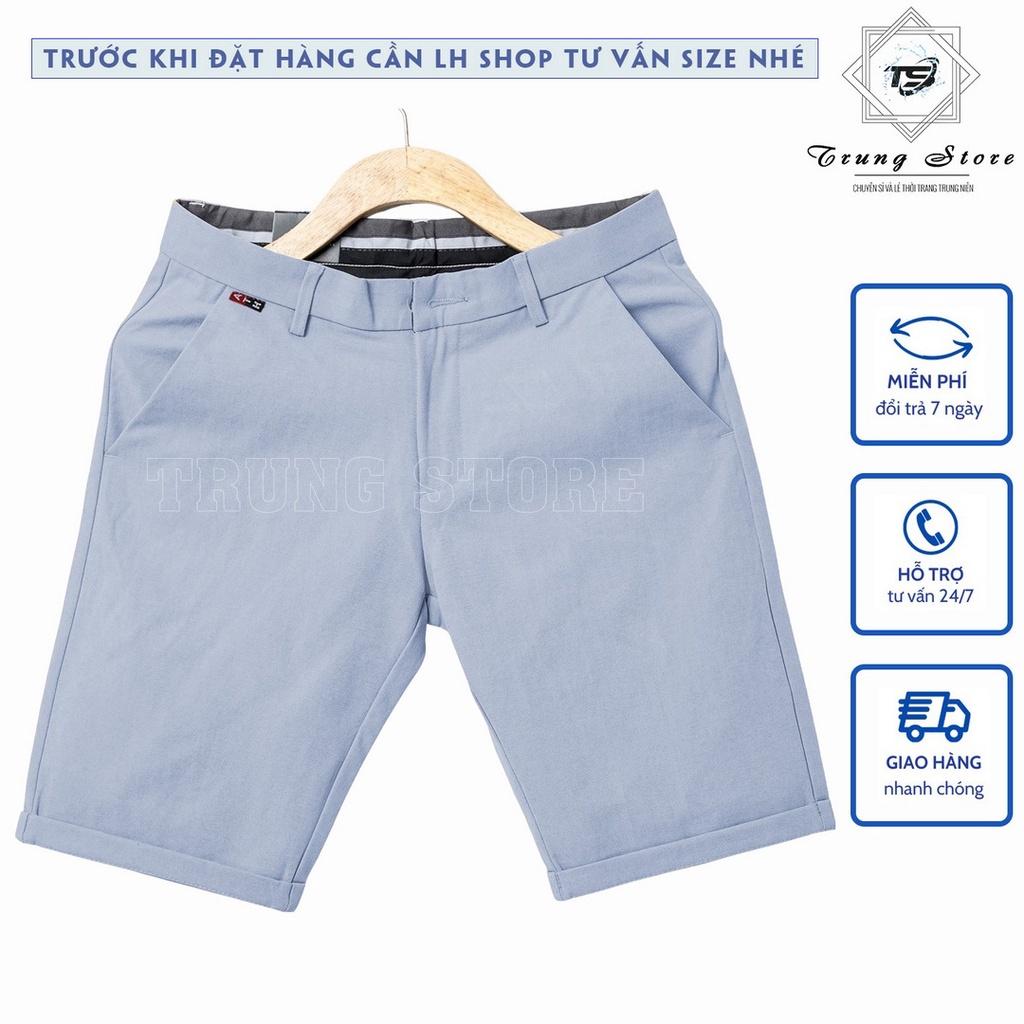 Quần Short Nam Thời Trang Kiểu Dáng Tây Âu Chất Liệu Vải COTTON 2 CHIỀU Co Dãn Nhẹ Không Nhăn Và Bám Bụi