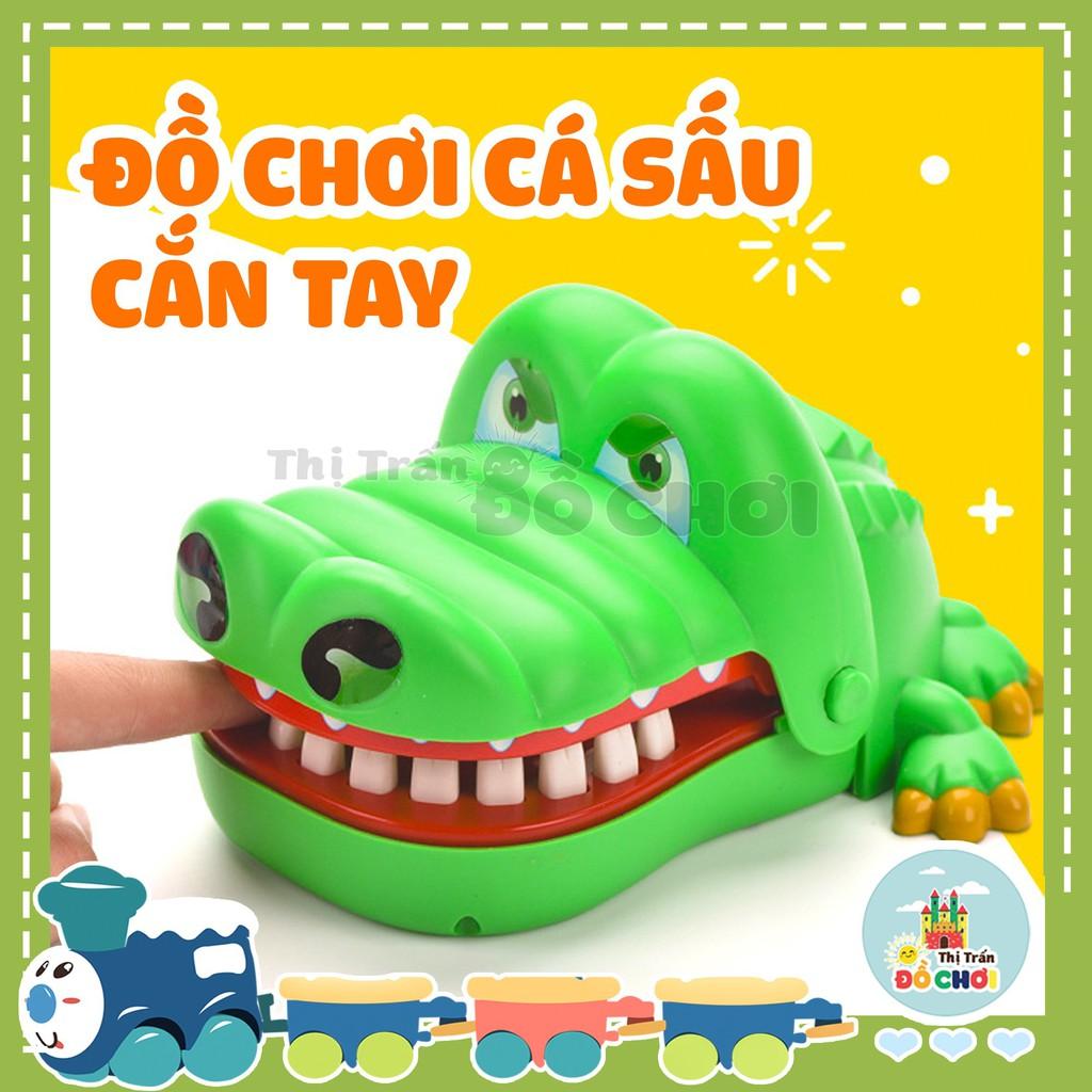 Đồ chơi cá sấu cắn tay khám răng cá sấu thú vị cho bé rất thích hợp là đồ chơi gia đình 2205A - Thị trấn đồ chơi