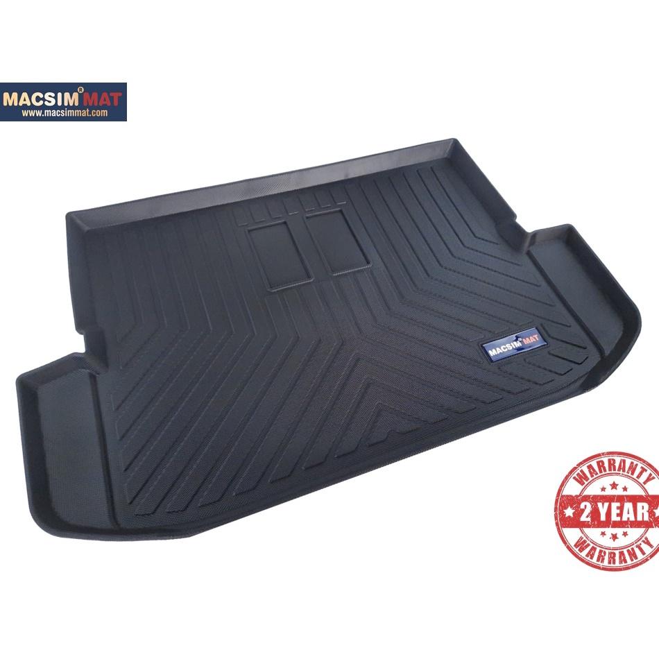 Thảm lót cốp xe ô tô Toyota Rush 2017-đến nay nhãn hiệu Macsim chất liệu TPV cao cấp màu đen