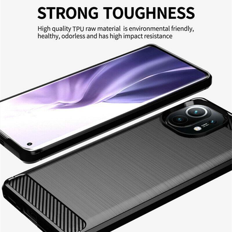 Ốp lưng chống sốc vân kim loại cho Xiaomi Mi 11 5G hiệu Likgus - hàng nhập khẩu