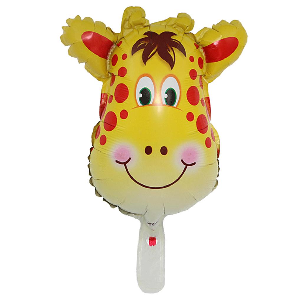 Cute Cartoon Animal Head Balloon Foil balloon for Kid Birthday Party Giraffe