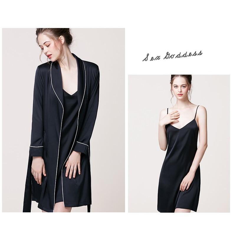 M-XL Đầm ngủ Satin lụa Cực phẩm TuTu S005