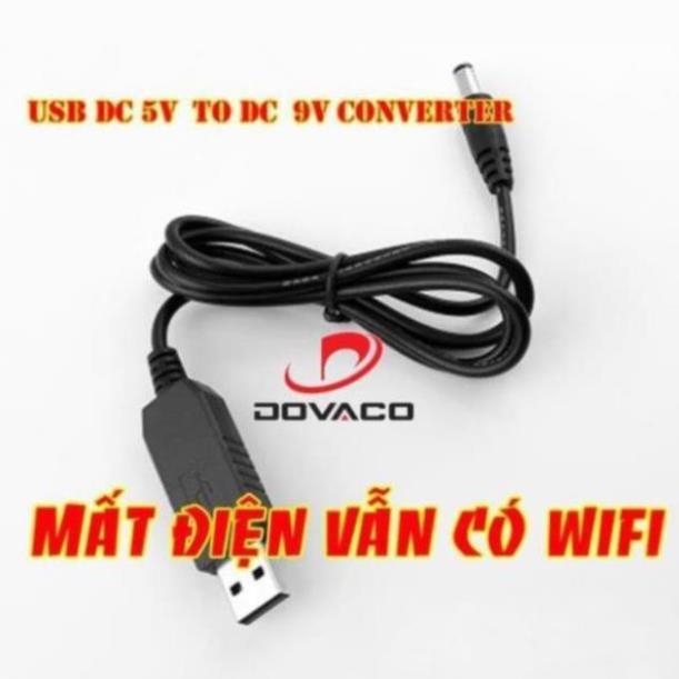 Cáp chuyển đổi điện áp từ cổng USB 5V sang 9V/12V