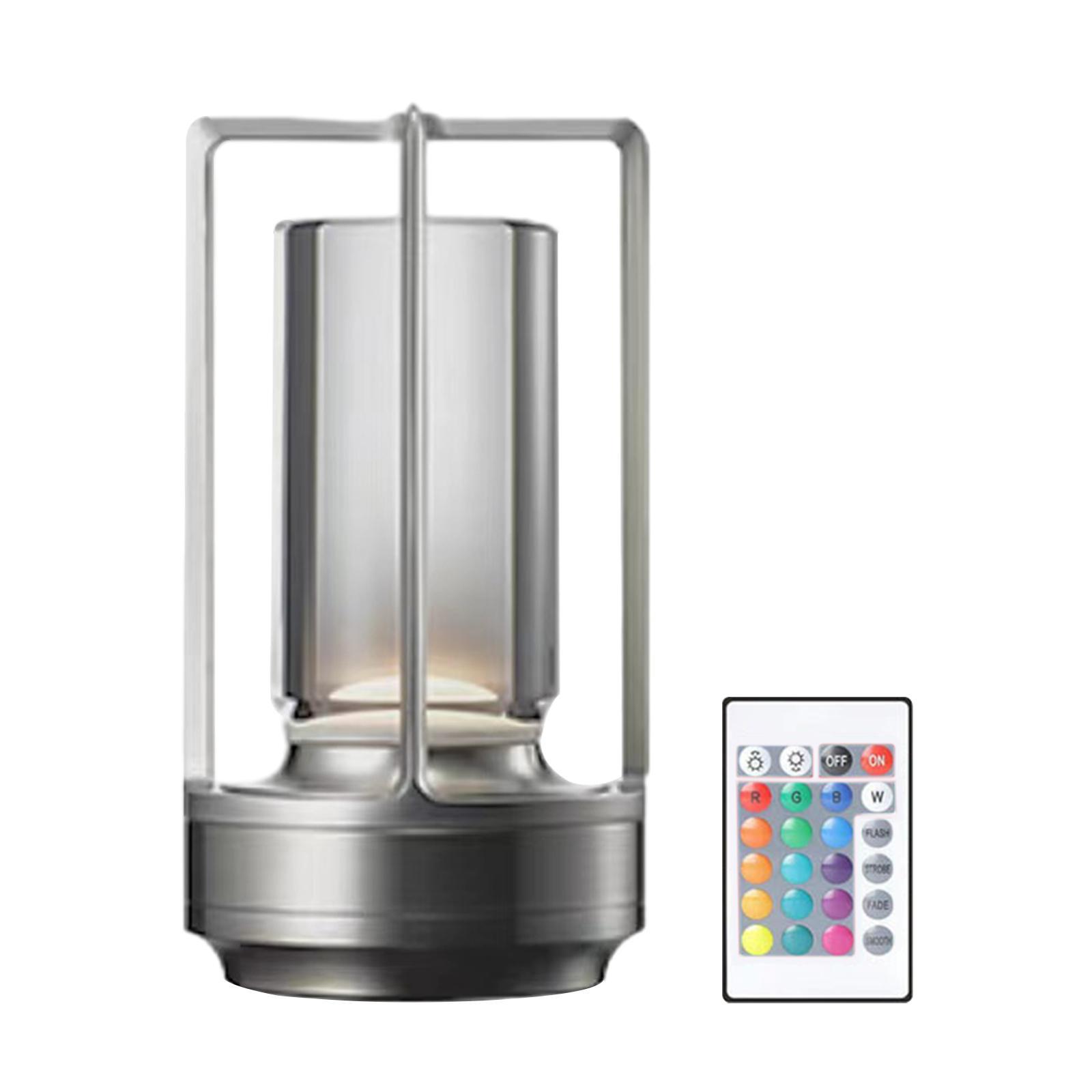 Touch Control Table Lamp Remote Control Modern RGB 16 Colors NightStand Lamp