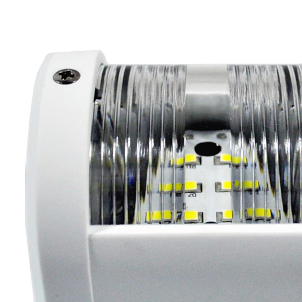 12V LED White Stern Navigation Light Marine Safe Sailing Signal Lamp 2NM