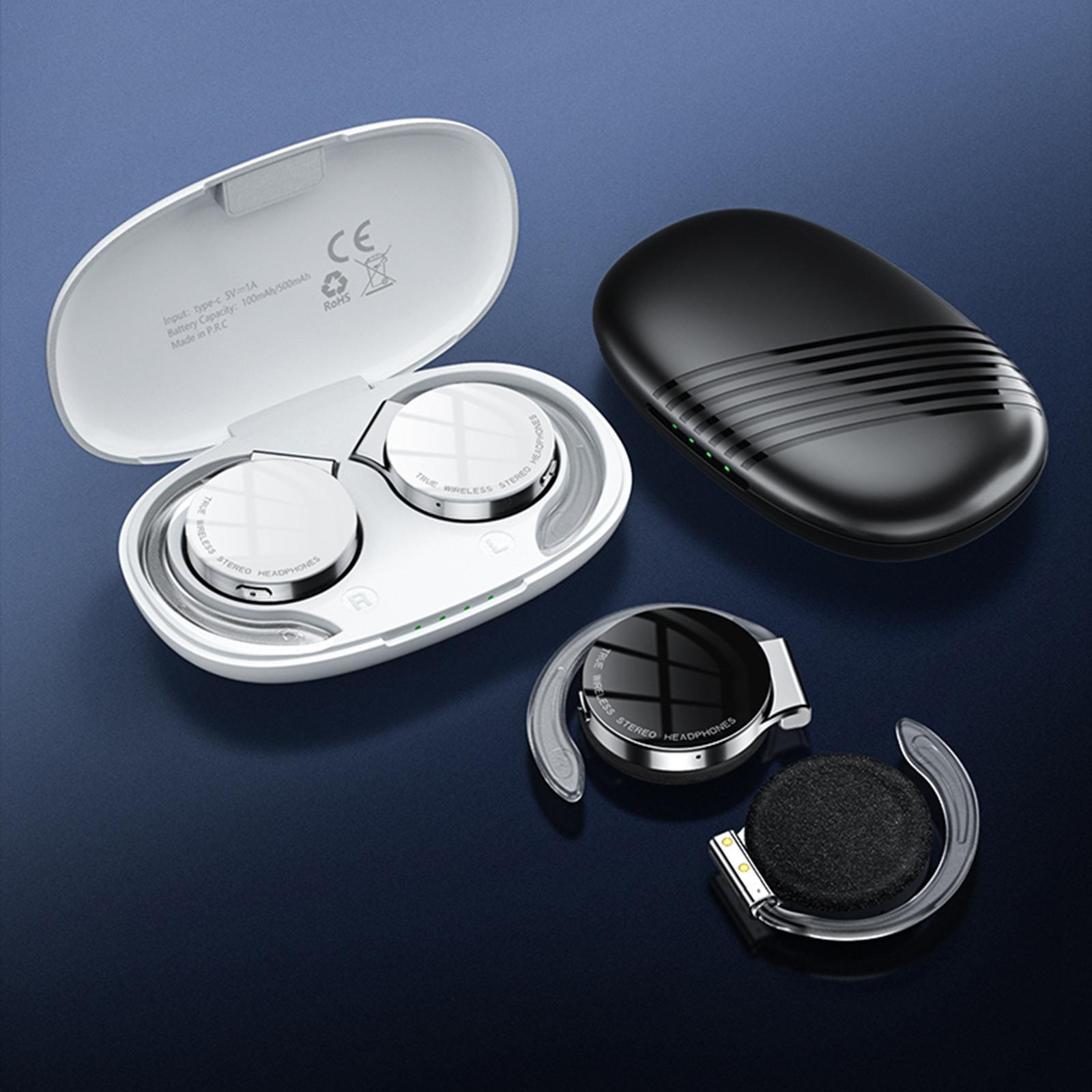 Air Conduction Headphones Earpiece  5.2 Wireless  for Workout Black