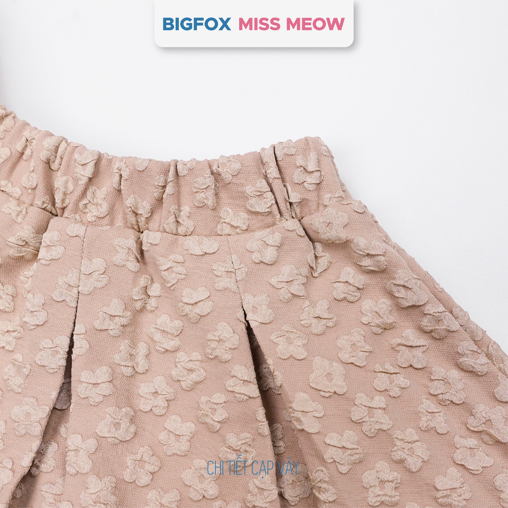 Chân váy bé gái xếp ly Bigfox Miss Meow size đại có quần bảo hộ cho trẻ em 7-11 tuổi 25-35kg