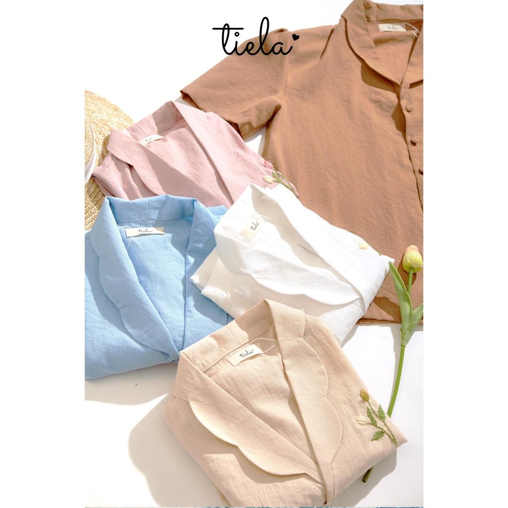 TIELA Áo sơ mi thêu hoa Tulip - Tulip Shirt