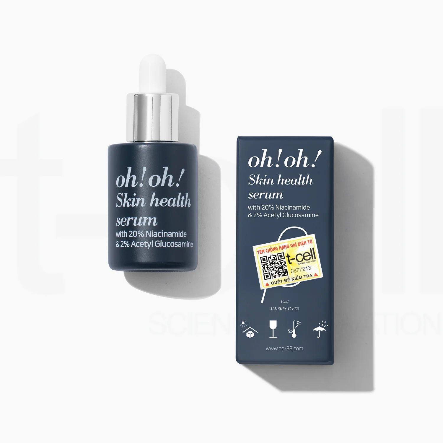 Tinh Chất oh!oh! Skin Health Serum (Niacinamide &amp; Acetyl Glucosamine) 10ml/30ml