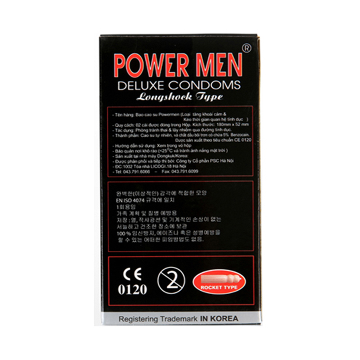 Bao Cao Su Powermen Cá Ngựa (Hộp 12 Cái)