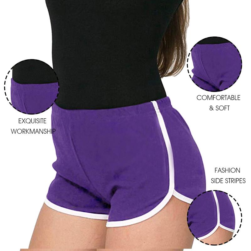 Phụ nữ mùa hè liền mạch yoga quần short tập thể dục chạy tập luyện bình thường tập thể dục sexy chạy bộ ngắn quần legging khô nhanh Color: Black Size: S