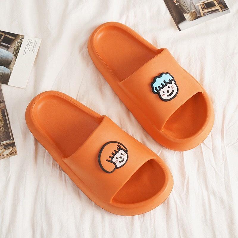 Dép Đế Bánh Mỳ Hình Nam Nữ Chibi Dễ Thương