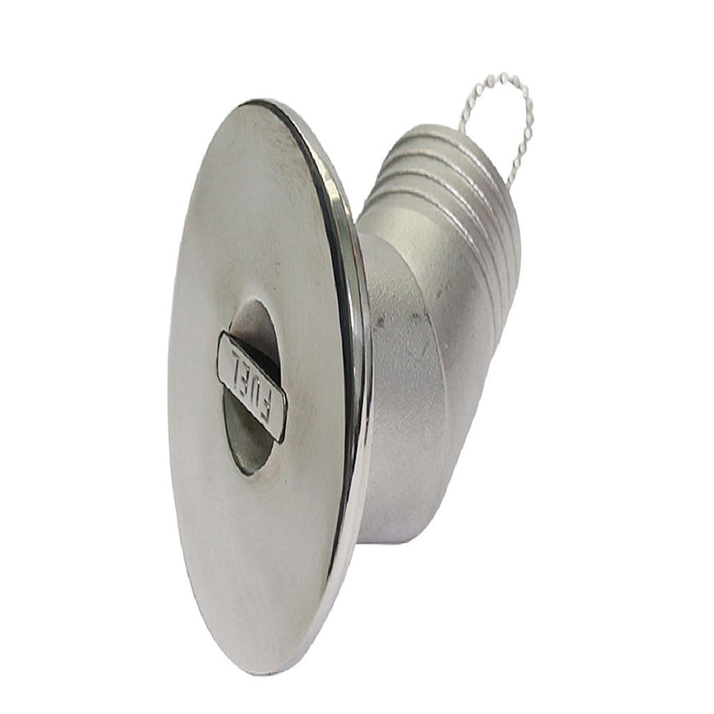 Marine  Boat Fuel Deck Fill / Filler Stainless Steel 316 1.5" Fuel