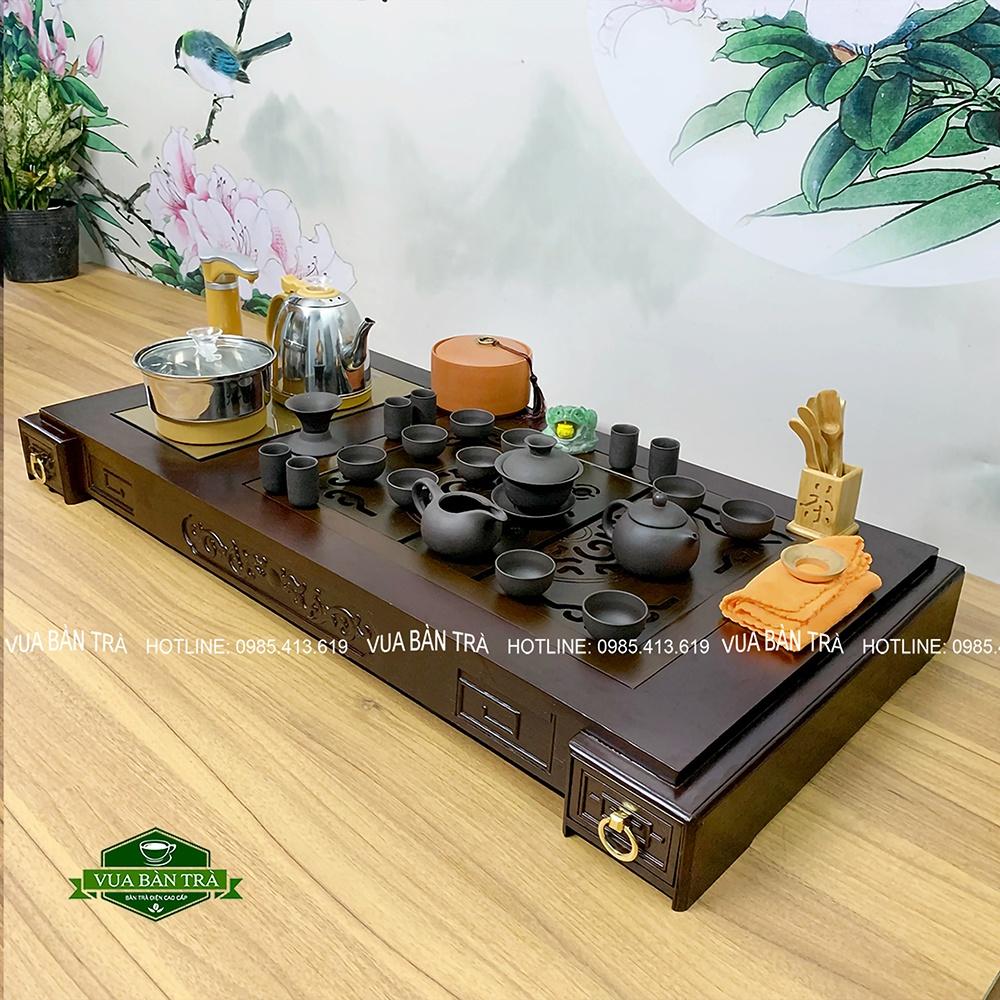 Bàn Trà Điện Thông Minh Gỗ Mun Cao Cấp Giá Giảm Sốc