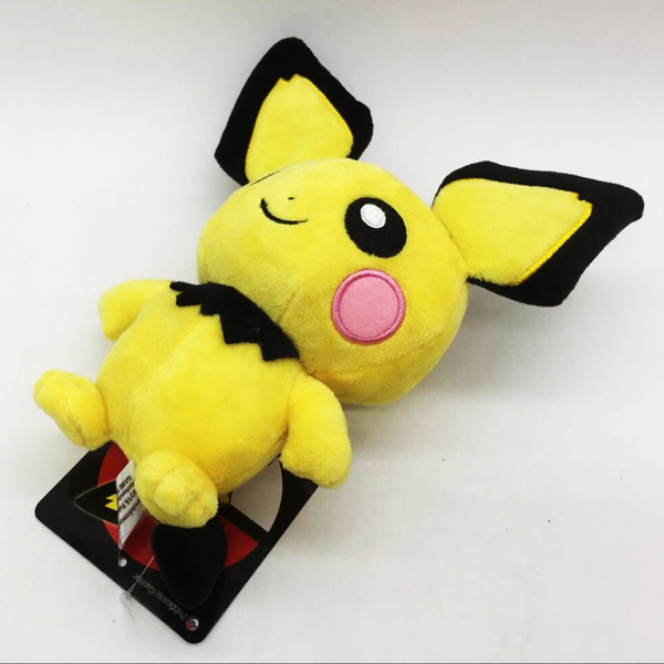 Gấu Bông Pokemon Pichu (35 Cm) Gb09 (Màu Vàng Phối Đen) (Tặng 1 Đèn Led 8 Bóng Siêu Sáng Cắm Cổng Usb)