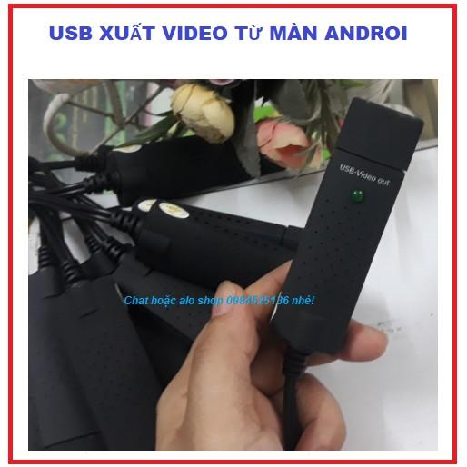 Usb xuất Video out, xuất hình ảnh cho màn hình Android ra màn trần ,màn gối ,màn taplo xe ô tô - xuất videomàn hình ô tô