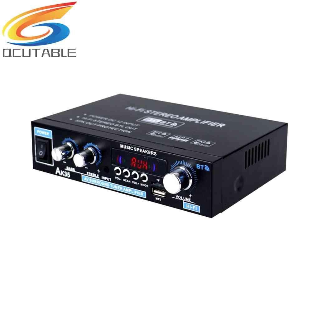 Bộ Khuếch Đại Âm Thanh Bluetooth AK35 HiFi Có Cổng USB TF RCA