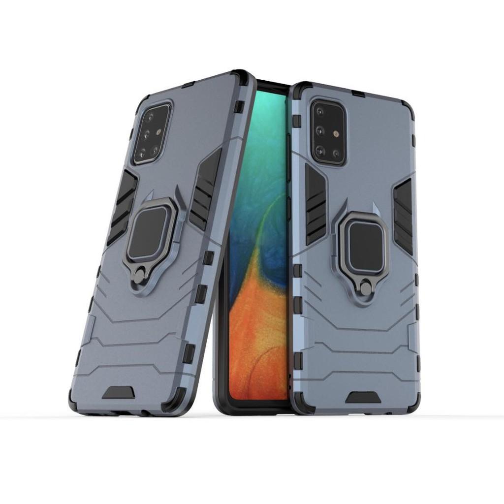 Ốp lưng Samsung Galaxy A71 chống sốc Iron Man gắn giá đỡ iring hỗ trợ xem video, chống va đập mạnh