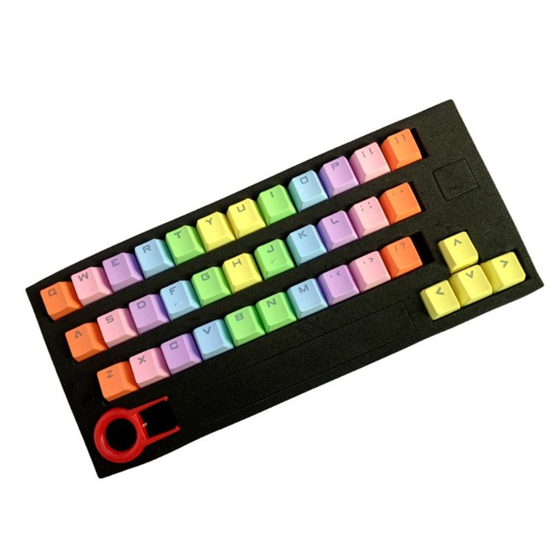 Bộ Phím Thay Thế Cho Bàn Phím Cơ Hsv Pbt 37 Phím Màu Cầu Vồng Gradient