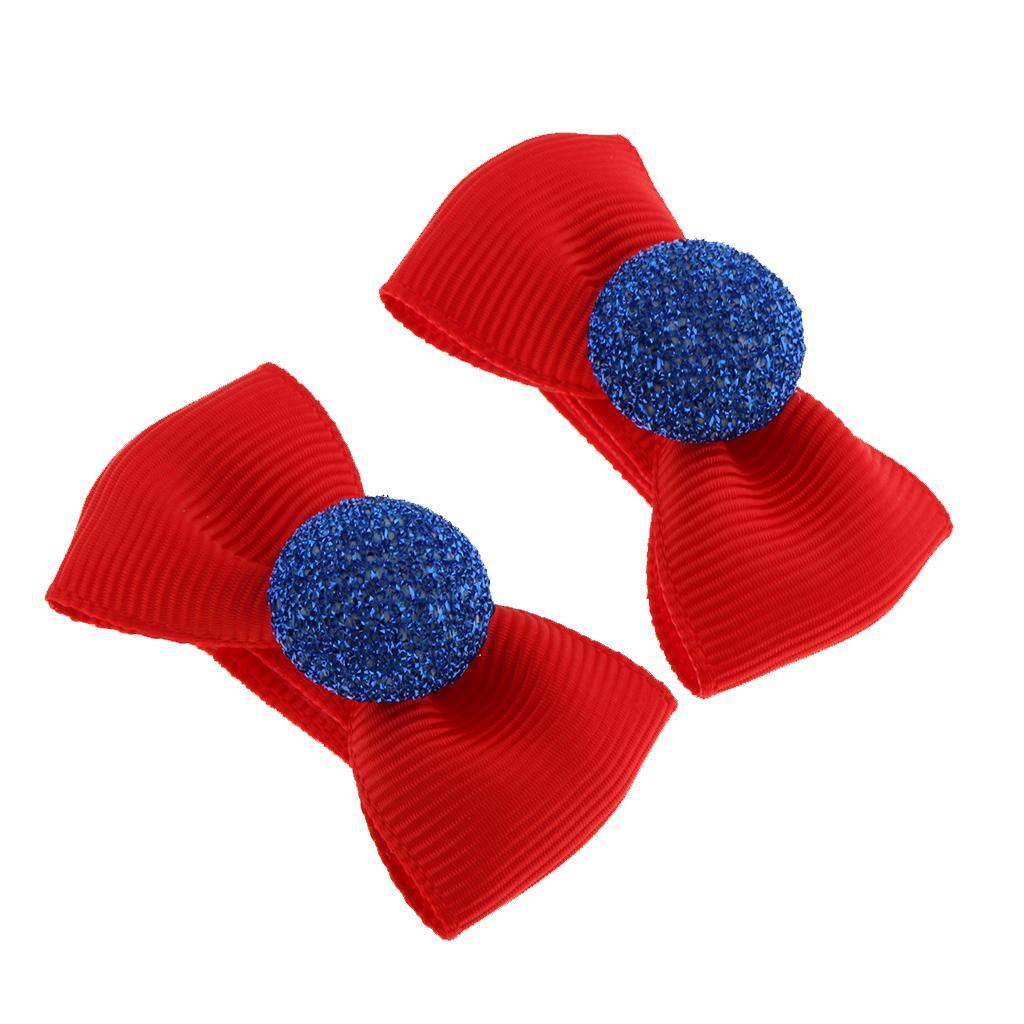 5Pcs Colorful Baby Girl Hair Clip Bows Small Cap Design Alligator Clips Infant Toddler Barrettes Khaki/Red/Pink/Green/Purple/Blue