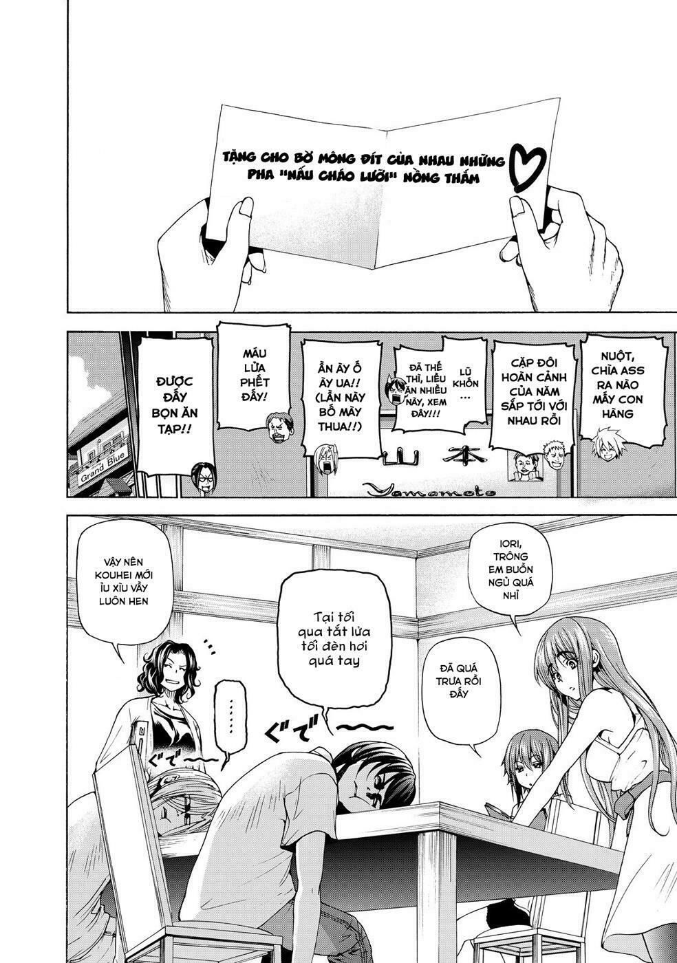 cô gái thích lặn - grand blue chapter 23.5 2