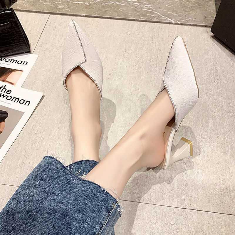 Dép sục nữ cao 7 phân viền đá