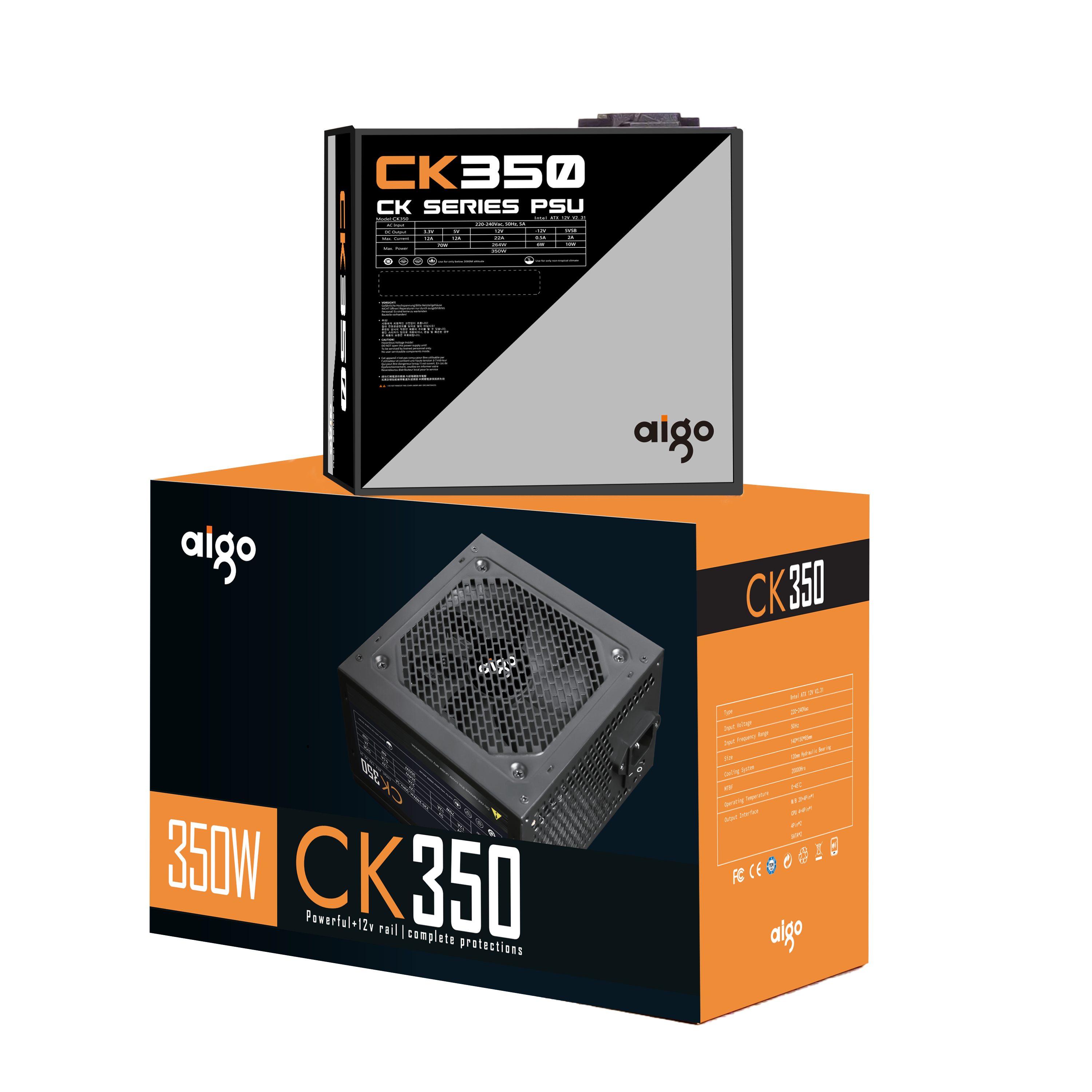 Nguồn Máy Tính AIGO CK350 – Hàng Chính Hãng