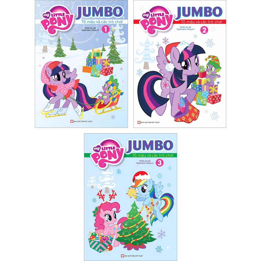 Bộ Tô Màu Và Các Trò Chơi 1,2,3 JomBo My Lititle Pony - Dành Cho Bé Từ 03 - 06 Tuổi
