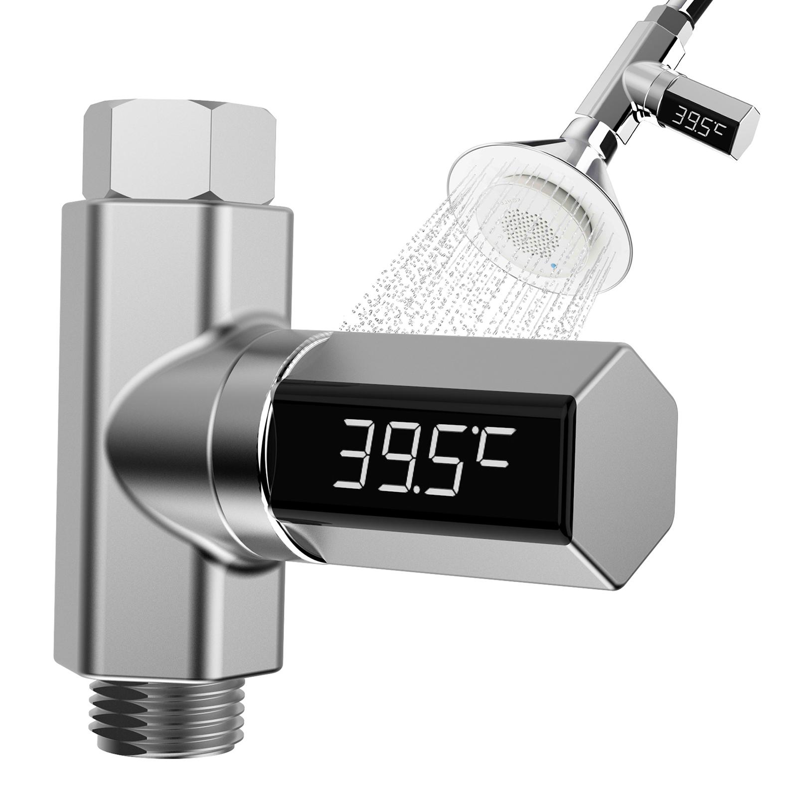 Nhiệt kế vòi sen màn hình led , van cảm biến nhiệt độ máy nước nóng