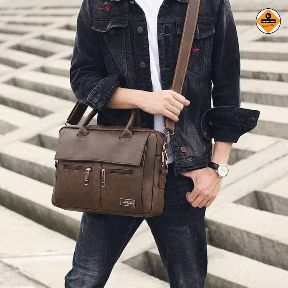 Cặp Công Sở Xbags Lavish – Cặp Laptop Cao Cấp Da Si Extra, Thiết Kế Sang Trọng Lịch Lãm Bền Bỉ XB 4301!