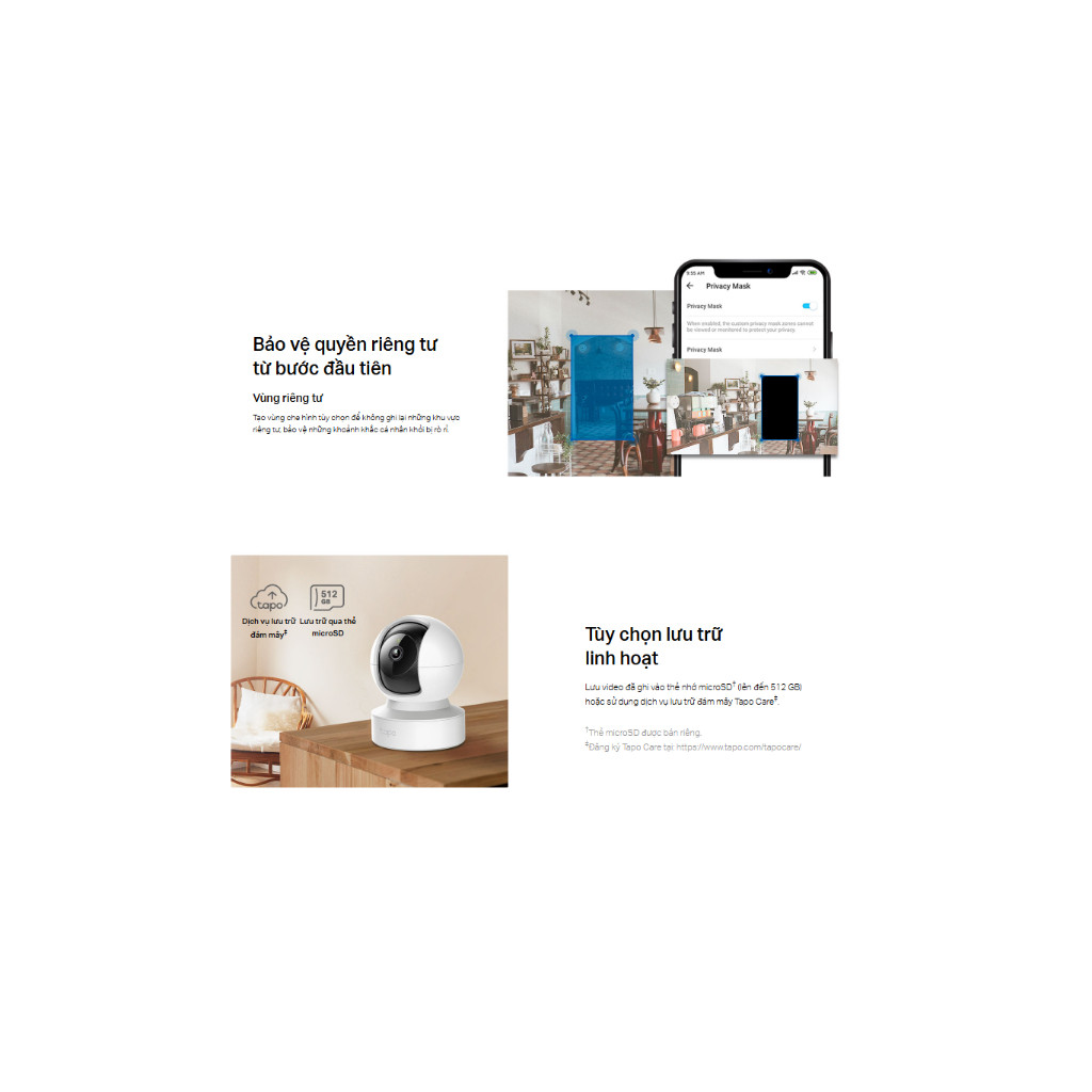 CAMERA WIFI TRONG NHÀ TAPO C212 3MP - Đàm thoại hai chiều, Xoay 360 Độ, Phát Hiện chuyển động, Cảnh Báo Âm, Ánh sáng - HÀNG CHÍNH HÃNG