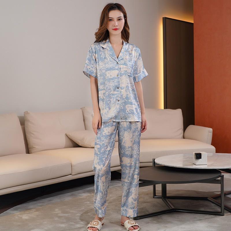 Đồ Bộ Pijama Lụa Đồ Mặc Nhà️ Bộ Ngủ Cao Cấp Mát Mềm Mịn - ELSA
