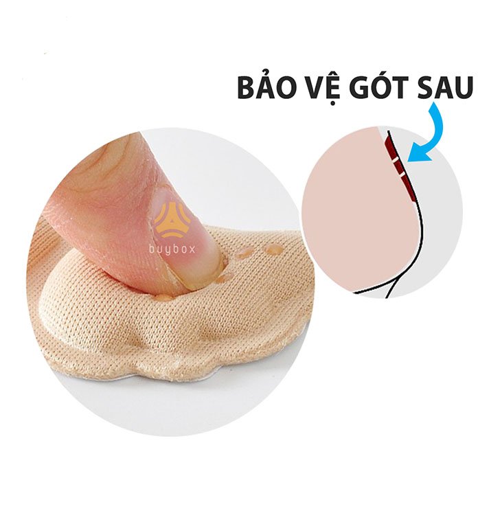 Cặp miếng đệm lót gót mang giày cao gót điều chỉnh kích thước hình bướm chống đau tiện dụng