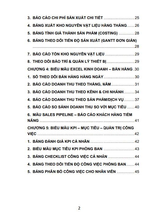 Sách Sổ tay 36 Biểu mẫu Excel dành cho văn phòng